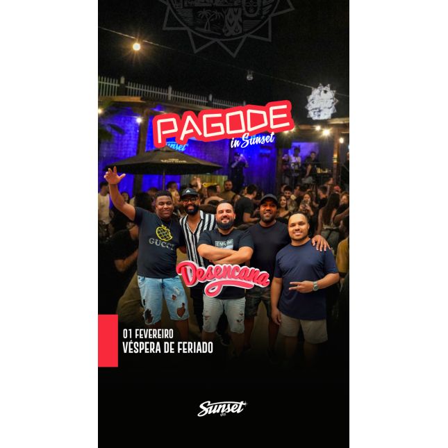 Pagode in Sunset com grupo Desencana - 01/02