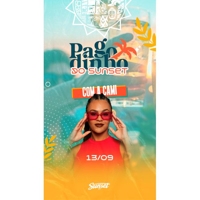 Pagode do Sunset com a Cami